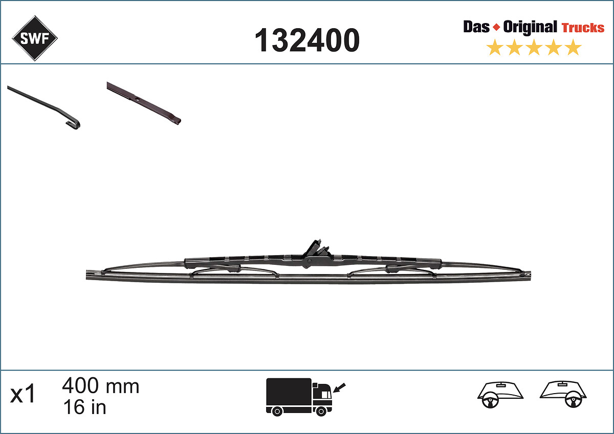 SWF TRUCK Ablaktörlő lapát 132400_SWF